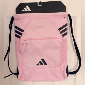 Adidas Light Pink and Black Backpack